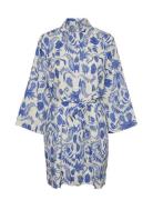 Yasbillie 3/4 Shirt Dress S. Kort Kjole Blue YAS