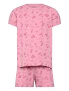 Pyjamas Ss W. Aop Pyjamassæt Pink CeLaVi
