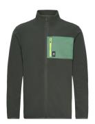 Fleece Jacket Sport Sweatshirts & Hoodies Fleeces & Midlayers Khaki Gr...