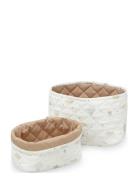 Quilted Storage Basket, Set Of Two - Ocs Home Kids Decor Storage Stora...