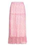 Vmsmilla H/W Ankle Skirt Wvn Ga Lang Nederdel Pink Vero Moda