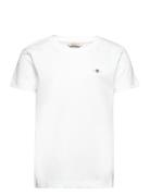 Shield Ss T-Shirt Tops T-Kortærmet Skjorte White GANT