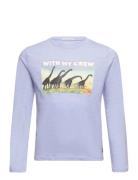Photoprint Longsleeve Tops T-shirts Long-sleeved T-Skjorte Blue Tom Ta...
