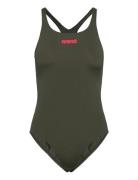 Women's Team Swimsuit Swim Pro Solid Sport Swimsuits Khaki Green Arena