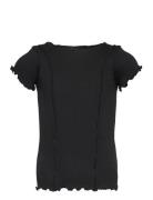 Cotton T-Shirt Tops T-Kortærmet Skjorte Black Rosemunde Kids