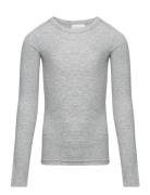 T-Shirt Long-Sleeve Tops T-shirts Long-sleeved T-Skjorte Grey Sofie Sc...