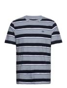 Striped T-Shirt Tops T-Kortærmet Skjorte Blue Tom Tailor