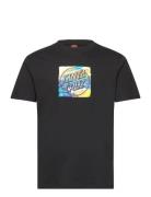 Water View Front T-Shirt Tops T-Kortærmet Skjorte Black Santa Cruz