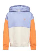 Colorblock Over D Hoody Tops Sweatshirts & Hoodies Hoodies Multi/patte...