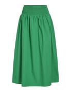 Vimia Hw Midi Skirt/Ka Knælang Nederdel Green Vila