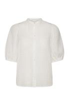 Tascha Shirt Tops Shirts Short-sleeved White Second Female