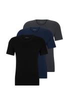 Tshirt Rn 3P Classic Tops T-Kortærmet Skjorte Navy BOSS