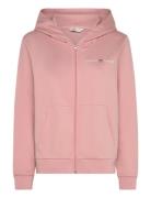 Reg Printed Graphic Zip Hood Tops Sweatshirts & Hoodies Hoodies Pink G...