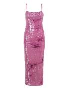 Infinite Sequin Maxi Dress Dresses Party Dresses Pink Bardot
