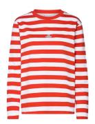 W. Hanger Striped Longsleeve Tops T-shirts & Tops Long-sleeved Red HOL...