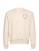 Circle Sweatshirt 2.0 Tops Sweatshirts & Hoodies Sweatshirts Cream Les...