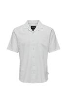 Onscaiden Ss Solid Resort Linen Shirt Tops Shirts Short-sleeved White ...