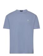 Classic Fit Jersey Crewneck T-Shirt Tops T-Kortærmet Skjorte Blue Polo...
