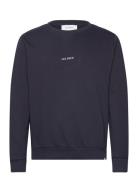 Dexter Sweatshirt Tops Sweatshirts & Hoodies Sweatshirts Navy Les Deux