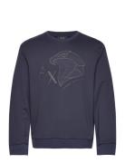 Sweatshirt Tops Sweatshirts & Hoodies Sweatshirts Blue Armani Exchange