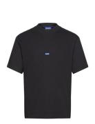 Nieros Tops T-Kortærmet Skjorte Black HUGO BLUE