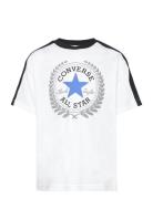 Cnvb Rec Club Stripe S/S Tee Sport T-Kortærmet Skjorte White Converse