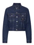 Cropped 90S Denim Jacket Jakke Denimjakke Blue Calvin Klein Jeans