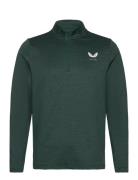 Marl 1/4 Zip Tops Sweatshirts & Hoodies Fleeces & Midlayers Green Cast...