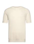 Pique T-Shirt Tops T-Kortærmet Skjorte Cream GANT