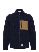 Hugh Fleece Jacket Tops Sweatshirts & Hoodies Fleeces & Midlayers Navy...