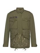 Paint-Splatter Twill Field Jacket Tynd Jakke Khaki Green Polo Ralph La...