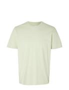 Slhaspen Print Ss O-Neck Tee Noos Tops T-Kortærmet Skjorte Green Selec...