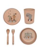 Marius Pla Dinner Set 5-Pack Home Meal Time Dinner Sets Pink Nuuroo