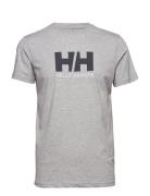 Hh Logo T-Shirt Sport T-Kortærmet Skjorte Grey Helly Hansen
