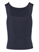 Rkbillie Reversible Sl Short Top Tops T-shirts Sleeveless Navy Rosemun...