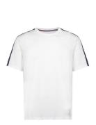 Ss Tee Logo Tops T-Kortærmet Skjorte White Tommy Hilfiger