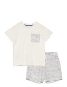 Printed Short Pyjamas Sets Sets With Short-sleeved T-shirt Multi/patte...