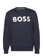 Soleri 02 Tops Sweatshirts & Hoodies Sweatshirts Navy BOSS