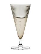 Gc Nouveau Champagneglas 20 Cl Smoke 2 Stk. Home Tableware Glass Champ...