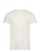 Kolding Organic Tee S/S Tops T-Kortærmet Skjorte Cream Clean Cut Copen...