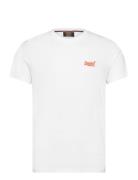 Essential Logo Emb Neon Tee Tops T-Kortærmet Skjorte White Superdry