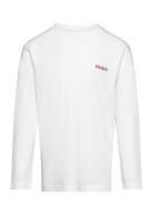 Long Sleeve T-Shirt Tops T-shirts Long-sleeved T-Skjorte White Hugo Ki...