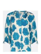 Cooper Tops Blouses Short-sleeved Blue Fabienne Chapot