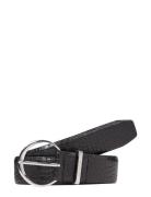 Must Rnd Buckle Belt 3.0_Croco Bælte Black Calvin Klein