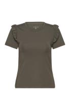 Celine Top Sport T-shirts & Tops Short-sleeved Green BOW19