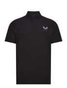 Essential Ss Polo Tops Polos Short-sleeved Black Castore