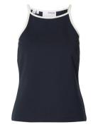 Slfelfrida Sl Contrast Top Tops T-shirts & Tops Sleeveless Navy Select...