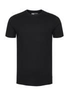Sdrock Ss Tops T-Kortærmet Skjorte Black Solid
