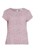 Vipaya S/S Top - Noos Tops T-shirts & Tops Short-sleeved Pink Vila