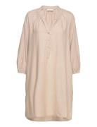 Fqlava-Dr-Kaftan-S Kort Kjole Beige FREE/QUENT